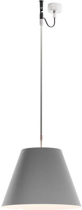 Luceplan Costanza Hanglamp Aluminium Concrete Grey Lampenkap