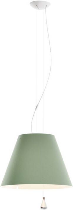 Luceplan Costanza Hanglamp Contragewicht Comfort Green Lampenkap