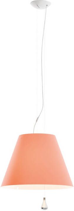 Luceplan Costanza Hanglamp Contragewicht Edgy Pink Lampenkap