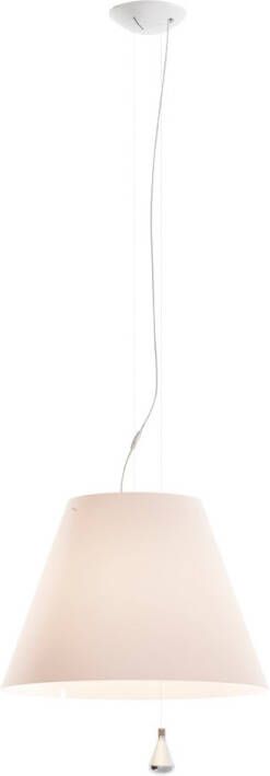 Luceplan Costanza Hanglamp Contragewicht Mistic White Lampenkap