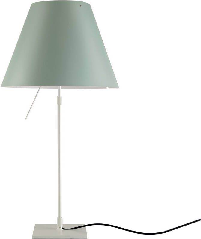 Luceplan Costanza Tafellamp Aluminium Comfort Green Lampenkap