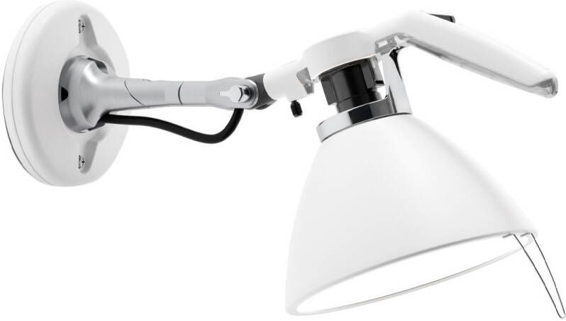 Luceplan Fortebraccio Wandspot Wit Diameter Kap 16 cm
