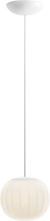 Luceplan Lita Hanglamp Wit Aluminium Diameter Glas 18 cm