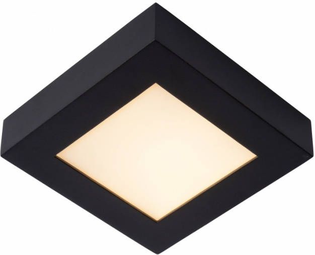 Lucide plafonnière Brice zwart 16, 8 cm Leen Bakker