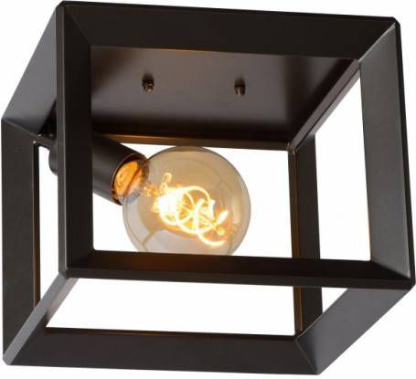Lucide plafonnière Thor grijs 25x25x20 cm Leen Bakker