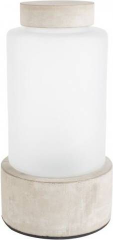 Zuiver Reina Vaas/Sfeerlamp Beton Wit 30 x Ø15 cm