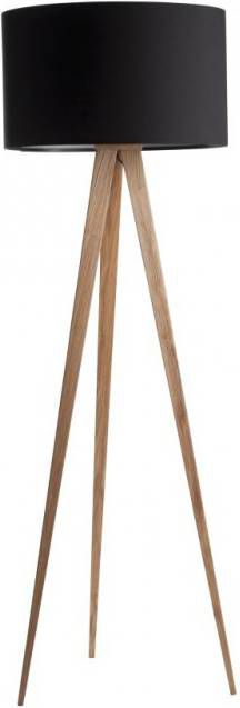 Zuiver Tripod Vloerlamp Hout Zwart