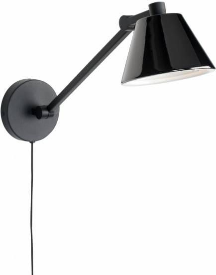 Zuiver Wandlamp Lub zwart
