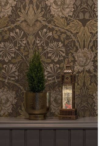 KONSTSMIDE Led lantaarn Kerst versiering Led waterlantaarn, bruin, "Big Ben"(1 stuk )
