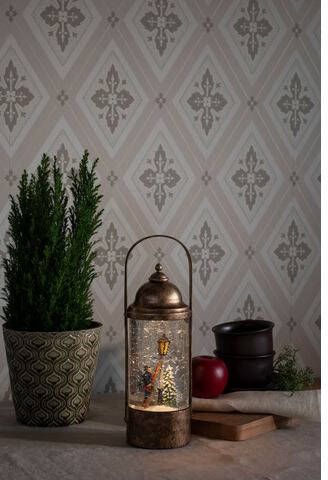 KONSTSMIDE Led lantaarn Kerst versiering Led "Waterlantaarn in Charles Dickens stijl"(1 stuk )