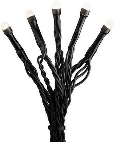 Konstsmide Micro LED lichtsnoer zwart met 120 warm witte lampen