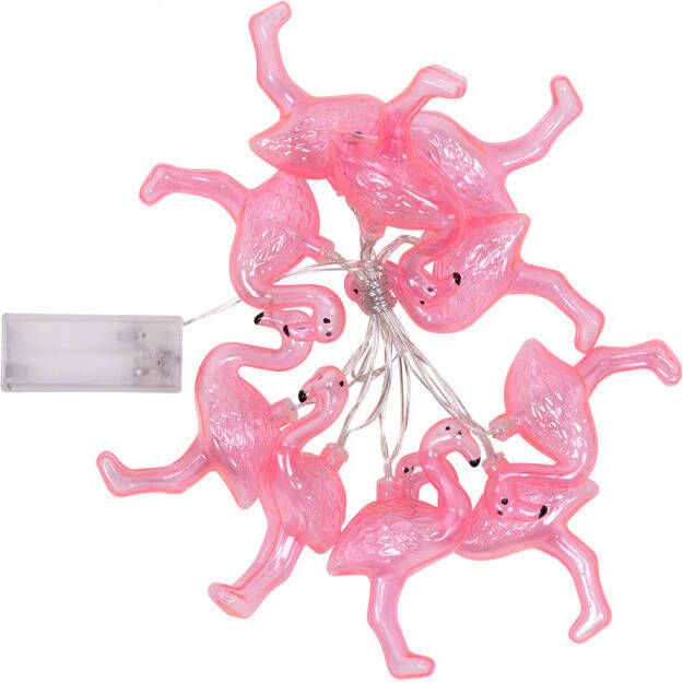 Boland Lichtsnoer Flamingo's 140 Cm Polystyreen Roze