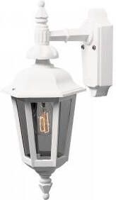 Konstsmide Buitenlamp 'Pallas klein' Wandlamp, E27 max 60W / 230V, kleur Wit