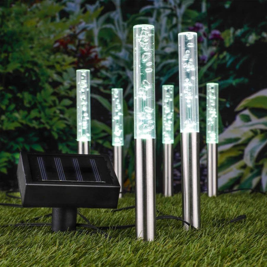 Huismerk Premium Solar LED Lava Tuinlampen Oplaadbare Batterij