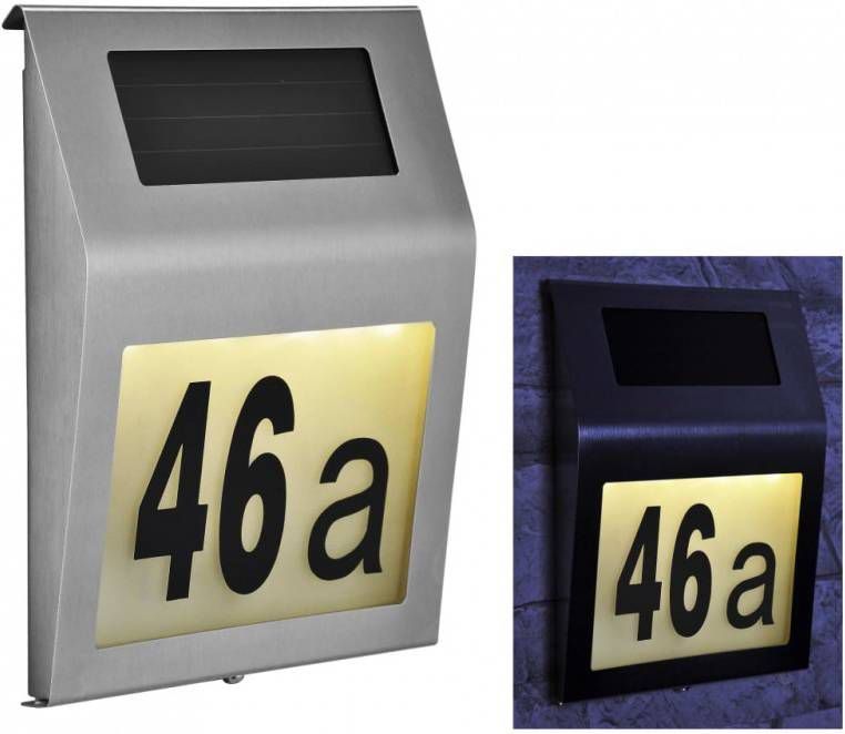 Huismerk Premium Huisnummer Verlichting Led RVS