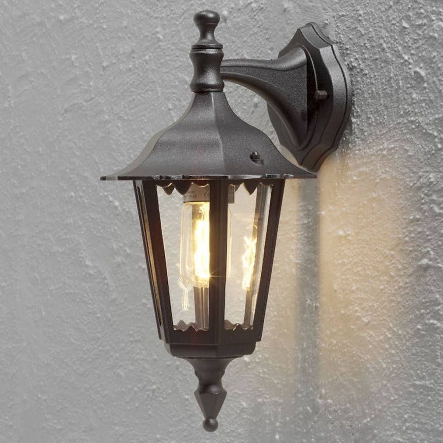 Konstsmide Buitenlamp Firenze Wand Neerw, E27, 60w, Matzwart