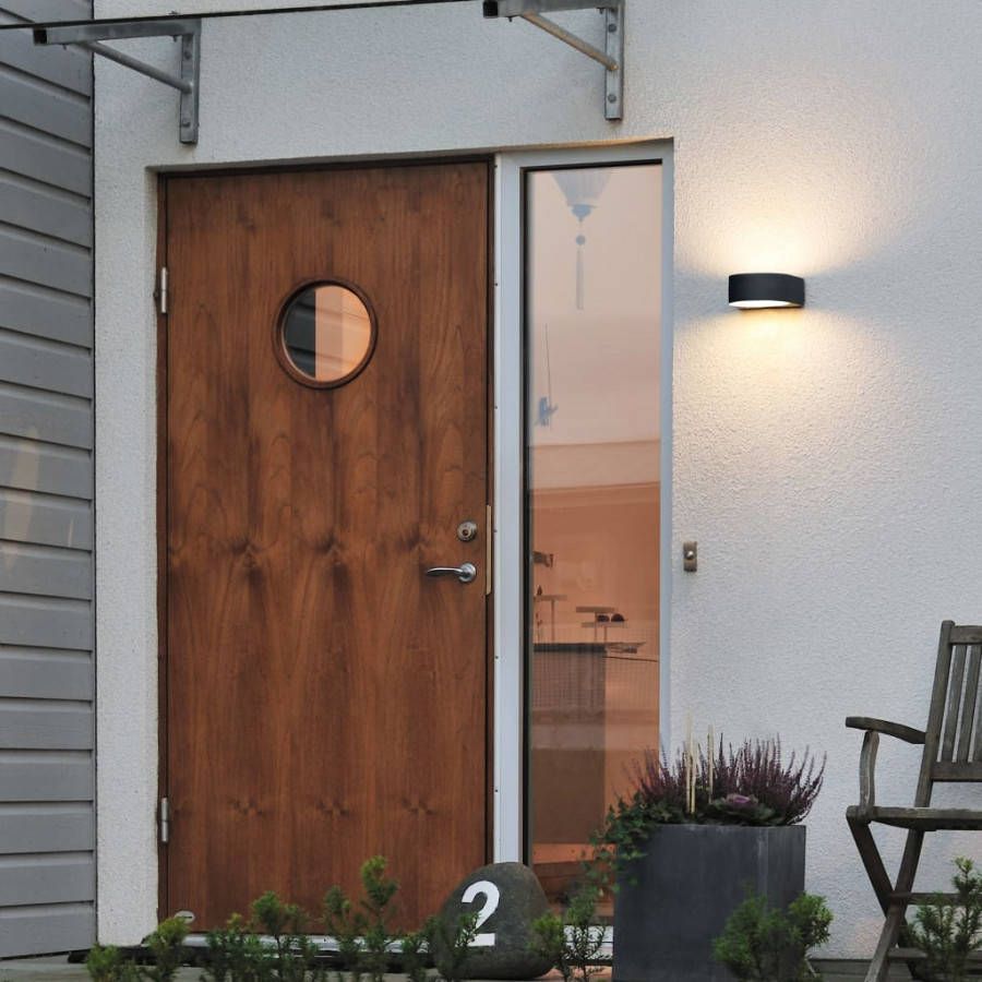 Konstsmide Buitenlamp 'Teramo' Wandlamp, E27 / 230V, kleur zwart