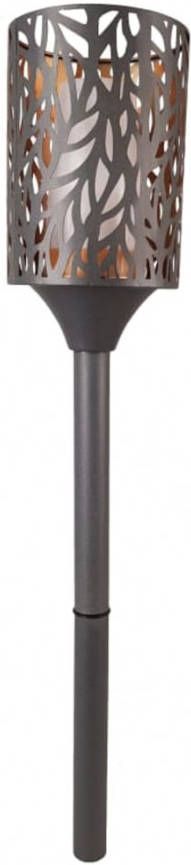 Luxform Bruine tuinlamp Flame Torch Cilinder 75cm 28197