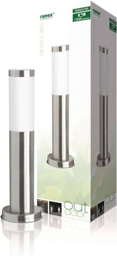 Ranex Lichtpaal voor in de tuin 20 W chroom 45 cm RX1010 45