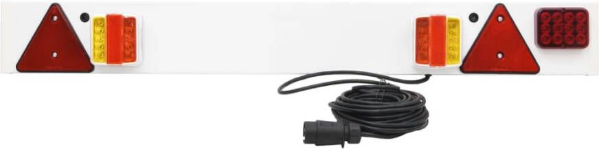 VIDAXL Aanhangerverlichting LED lamp 12 V 115x6x14 cm rood