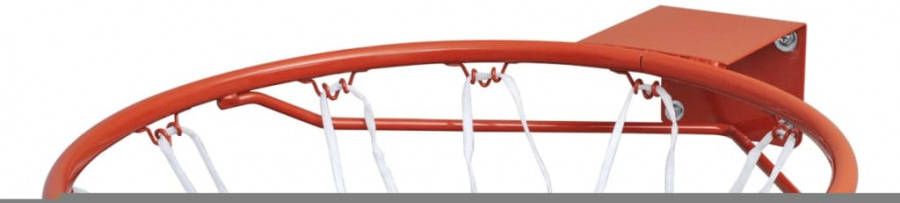 VIDAXL Basketbalringset met net 45 cm oranje