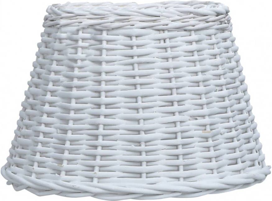 VIDAXL Lampenkap 45x28 cm wicker wit