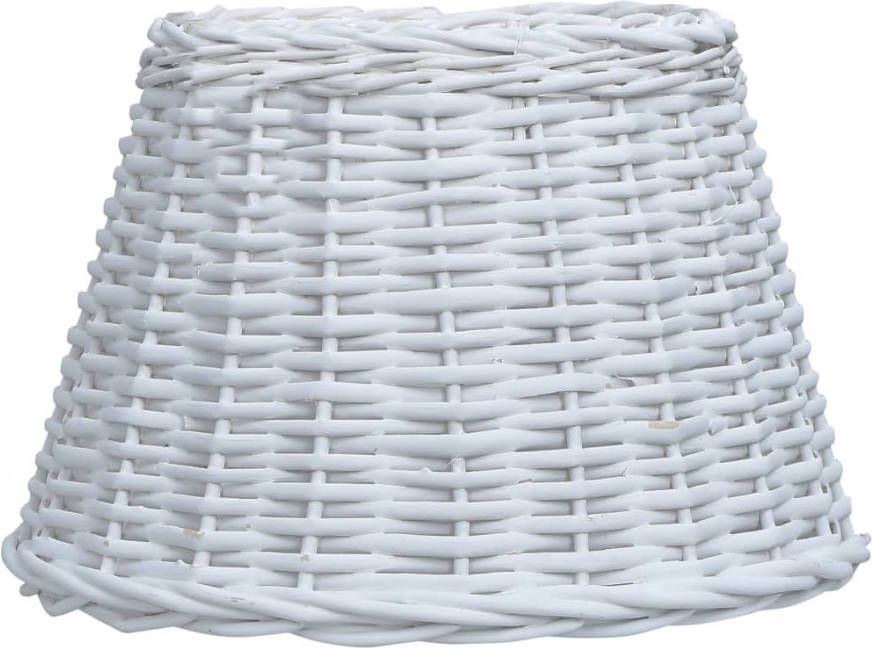 VIDAXL Lampenkap 50x30 cm wicker wit