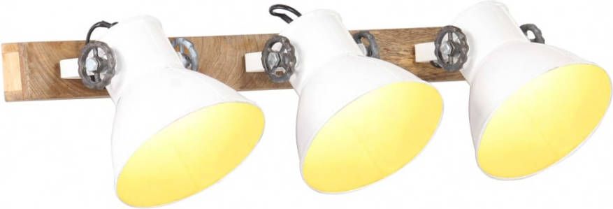 VIDAXL Wandlamp industrieel E27 65x25 cm wit