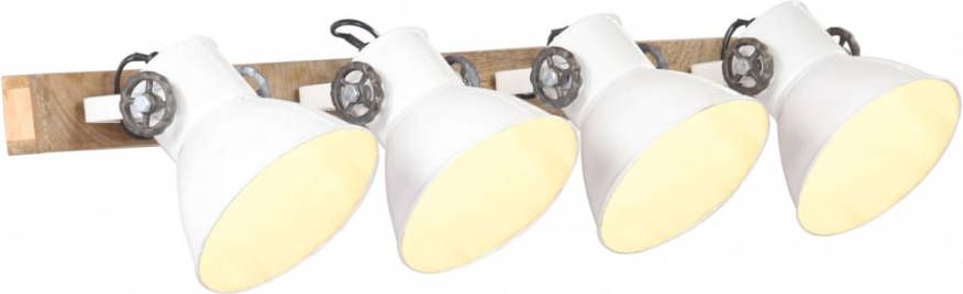 VIDAXL Wandlamp industrieel E27 90x25 cm wit