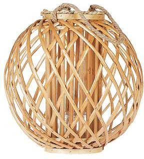 Beliani Samoa Lantaarn lichte Houtkleur wilgenhout