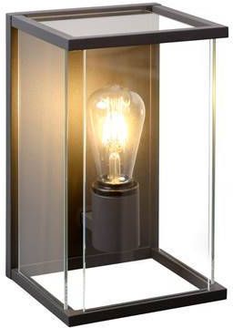 Lucide wandlamp Claire IP54 zwart Leen Bakker