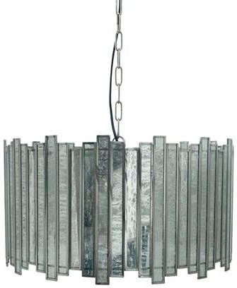 PTMD Ivona Ronde Hanglamp Antiek H28 x Ø51 cm Ijzer/Glas Goud