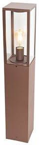 QAZQA staande Buitenlamp charlois Roestbruin Industrieel L 14c