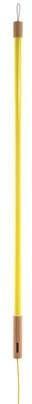 Seletti LED vloerlamp Linea met hout, geel