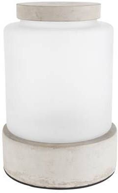 Zuiver Reina Vaas Beton/Glas Wit 31,5 x Ø21,5 cm