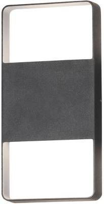 Buitenlamp 'Matera' Wandlamp, PowerLED 2 x 6W / 230V, kleur antraciet