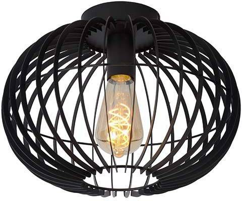 Lucide Reda Plafonnière Ø 32 Cm 1xe27 Zwart