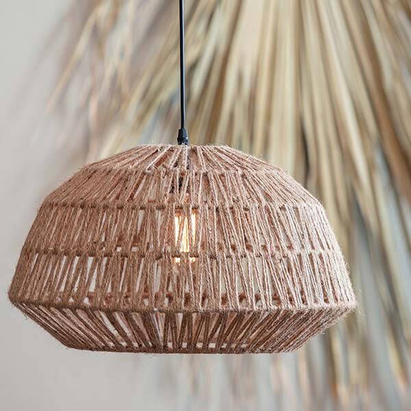 WOOOD Exclusive Hanglamp 'Kace' Jute, kleur Naturel