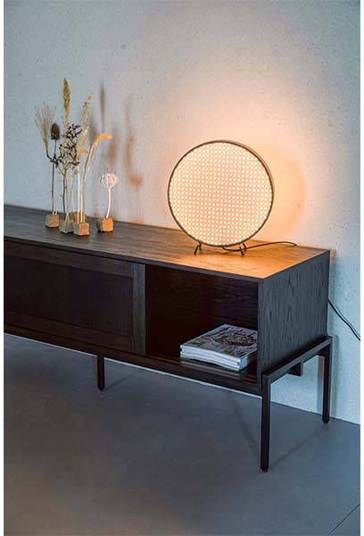 Zuiver Tafellamp Sien rotan/metaal