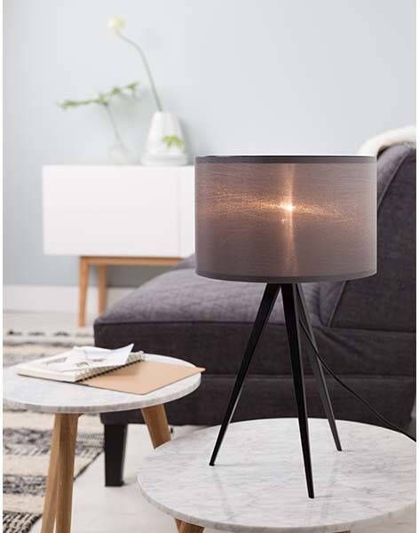 Zuiver Tafellamp Tripod zwart/grijs